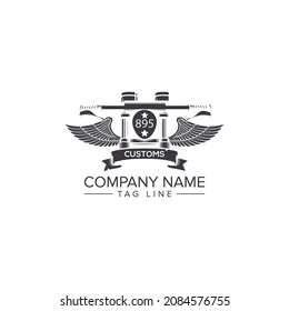 Motorrad-Logo, Vektordesign 2021