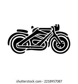 Diseño vectorial del logotipo de la motocicleta. Gran logo de la motocicleta. Logo de la motocicleta.