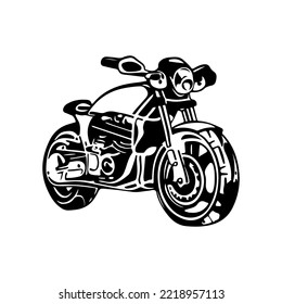 Diseño vectorial del logotipo de la motocicleta. Gran logo de la motocicleta. Logo de la motocicleta.