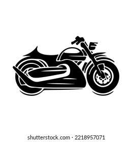 Motorcycle logo vector design. Motorcycle design with hand drawing style. 