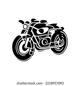 Motorcycle logo vector design. Motorcycle design with hand drawing style. 