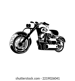 Motorcycle logo vector design. Motorcycle design with hand drawing style. 