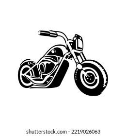 Motorcycle logo vector design. Motorcycle design with hand drawing style. 