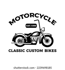 Motorcycle logo vector design template