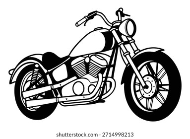 Motorcycle Logo Vector Illustration for graphic design
