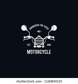 Motorcycle logo vector. Retro motorcycle logo template