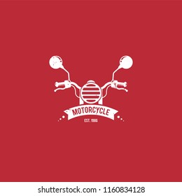 Motorcycle logo vector. Retro motorcycle logo template