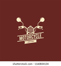 Motorcycle logo vector. Retro motorcycle logo template