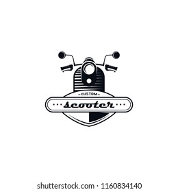 Motorcycle logo vector. Retro motorcycle logo template