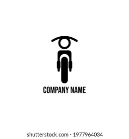 motorcycle man. combination vector design