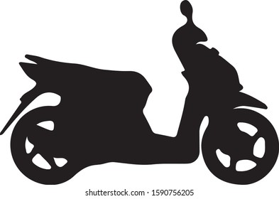 Motorcycle matic vector illustration. Motorcycle icon