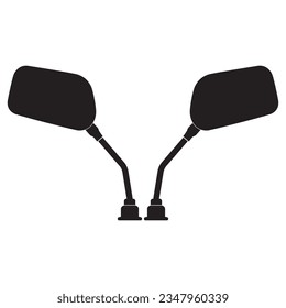 Motorcycle mirror icon vector illustration symbol design