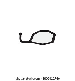  motorcycle mirrors vector design ilustration icon templat
