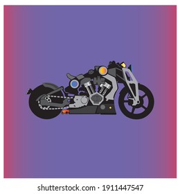 Modificación de motocicleta ilustración de icono de vector diseño aislado plantilla de fondo