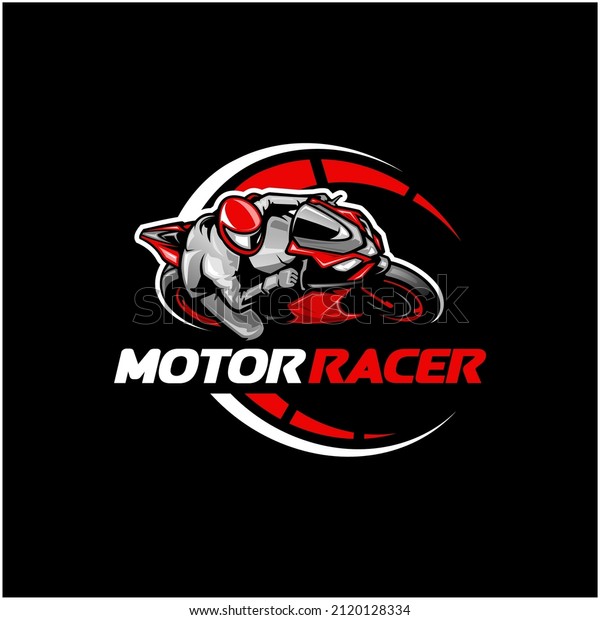 Motorcycle Motor Race Illustration Logo Vector Stock Vector (Royalty ...