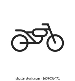 Motorcycle Motorbike Flat Icon Design