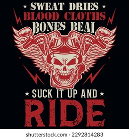 Motorcycle or motorbike rider graphics tshirt design 