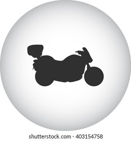 Motorcycle motorbike sign simple icon on  background