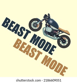 Motorcycle Motorbike Wheelie Vector Beast Mode