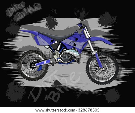 motorcycle for movement on rough terrain, and freestyle motocross