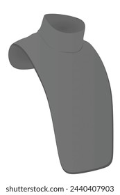 Bufanda protectora del cuello de la motocicleta. vector