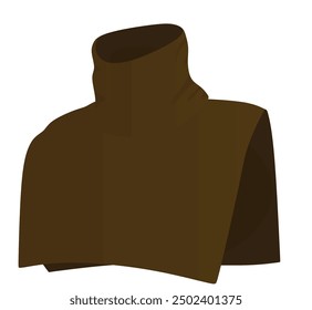 Motorcycle neck protective scarf. vector