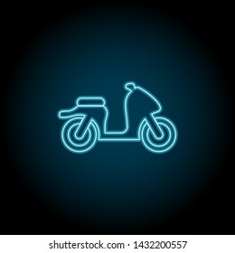 motorcycle neon icon. Simple thin line, outline vector of universal icons for UI and UX, website or mobile application