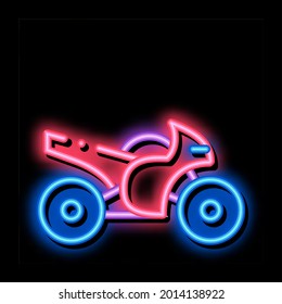 Motorcycle neon light sign vector. Glowing bright icon Motorcycle sign. transparent symbol illustration