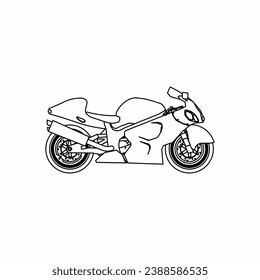 Motorcycle outline, Motorcycle 2 dimension, Bike Vectore, Bike Outline Vector