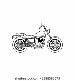 Motorcycle outline, Motorcycle 2 dimension, Bike Vectore, Bike Outline Vector