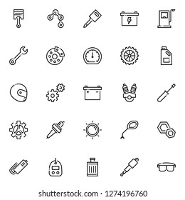 Motorcycle part icons pack. Isolated motorcycle part symbols collection. Graphic icons element