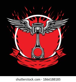 Motorcycle part logo available for your custom project