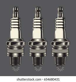 Motorcycle plug illustration, tee shirt graphics, vectors, typography