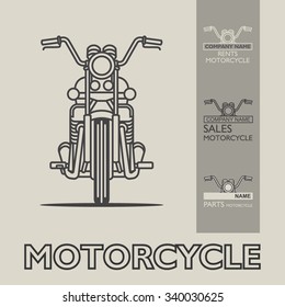 Motorcycle poster illustration logo vector