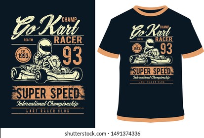 Motorcycle Race - Speed Racer - Custom Motor Vector Graphics, For Sticker Or Printing For The T-shirt and Poster