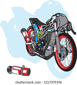 Motorcycle race Vector