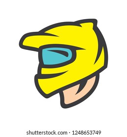 Motorcycle racer sign