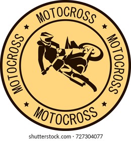 Motorcycle racer sport label