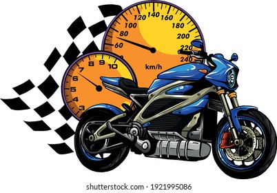 a Motorcycle racer sport vector illustration design