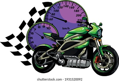 a Motorcycle racer sport vector illustration design