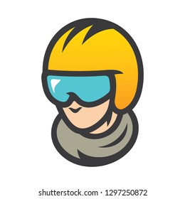 Motorcycle racer Vector Illustration.
