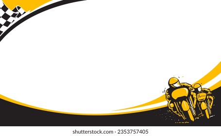 diseño de fondo de carreras de motocicletas. Concepto de superbicicleta deportiva.