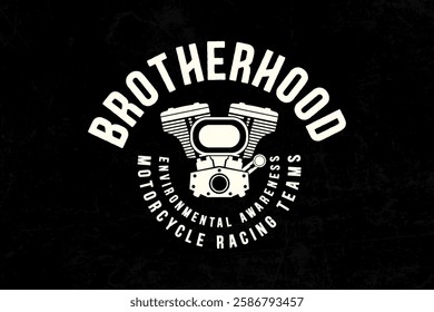 Motorcycle racing badges club emblems tshirt design Retro Racing Typography Graphics