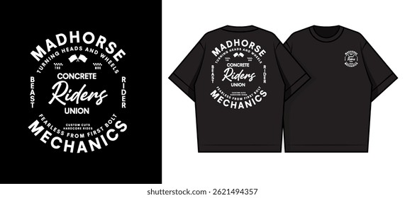Motorcycle racing badges club emblems tshirt design Retro Racing Typography Graphics	