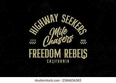 Motorcycle racing badges emblems tshirt design Retro Racing Typography Graphics