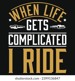 Motorcycle racing or bike riding typography vintage or graphics tshirt design 
