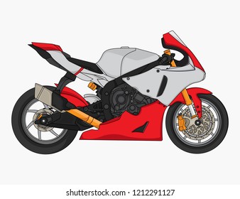 motorcycle racing design vector, vector EPS 10