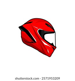 motorcycle racing helmet vector image