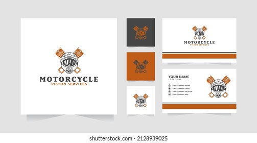 Motorcycle Racing logo design inspiration and business card