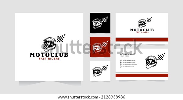 Motorcycle Racing logo design inspiration and\
business card
